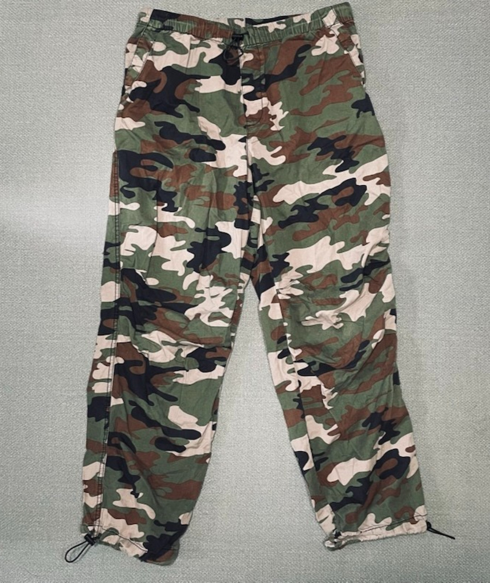 No Boundaries Camo Pants Women’s M 8-10 Cargo Wide Leg Army Y2K Streetwear